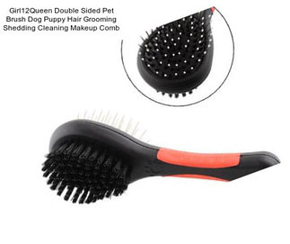 Girl12Queen Double Sided Pet Brush Dog Puppy Hair Grooming Shedding Cleaning Makeup Comb