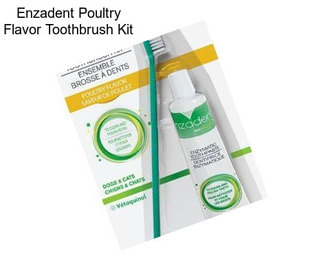 Enzadent Poultry Flavor Toothbrush Kit