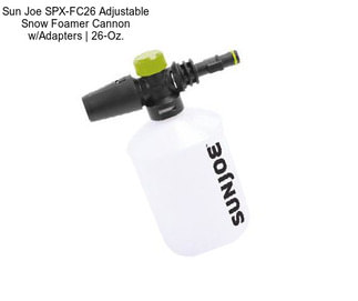 Sun Joe SPX-FC26 Adjustable Snow Foamer Cannon w/Adapters | 26-Oz.