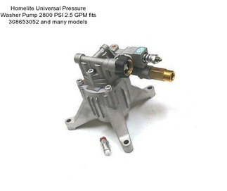 Homelite Universal Pressure Washer Pump 2800 PSI 2.5 GPM fits 308653052 and many models