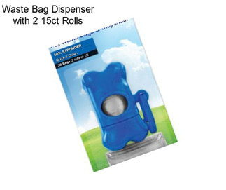 Waste Bag Dispenser with 2 15ct Rolls