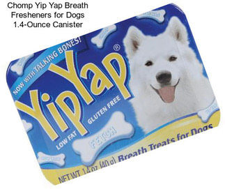 Chomp Yip Yap Breath Fresheners for Dogs 1.4-Ounce Canister
