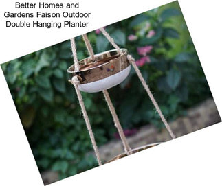 Better Homes and Gardens Faison Outdoor Double Hanging Planter