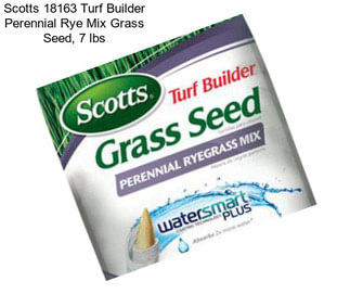 Scotts 18163 Turf Builder Perennial Rye Mix Grass Seed, 7 lbs