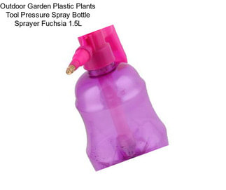 Outdoor Garden Plastic Plants Tool Pressure Spray Bottle Sprayer Fuchsia 1.5L