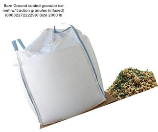 Bare Ground coated granular ice melt w/ traction granules (infused) (0063227222299) Size 2000 lb