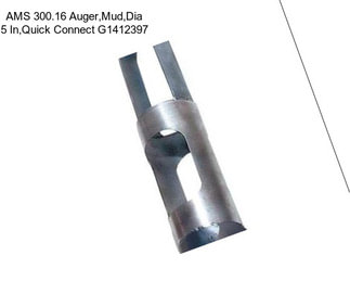 AMS 300.16 Auger,Mud,Dia 5 In,Quick Connect G1412397