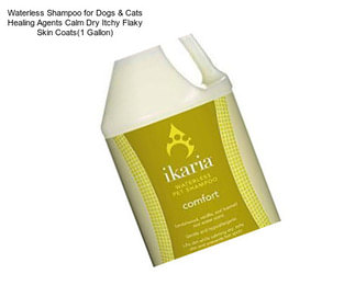Waterless Shampoo for Dogs & Cats Healing Agents Calm Dry Itchy Flaky Skin Coats(1 Gallon)