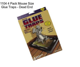 1104 4 Pack Mouse Size Glue Traps - Dead End