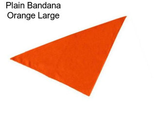 Plain Bandana Orange Large