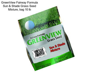 GreenView Fairway Formula Sun & Shade Grass Seed Mixture, bag 10 lb