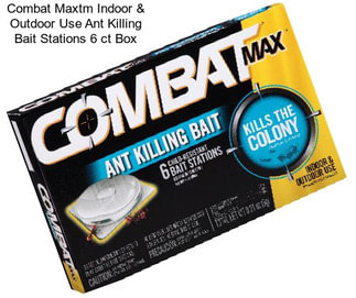 Combat Maxtm Indoor & Outdoor Use Ant Killing Bait Stations 6 ct Box