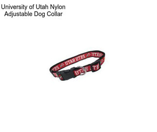 University of Utah Nylon Adjustable Dog Collar