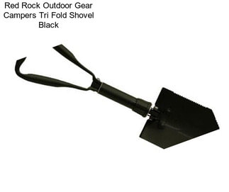 Red Rock Outdoor Gear Campers Tri Fold Shovel Black