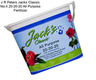 J R Peters Jacks Classic No.4 20-20-20 All Purpose Fertilizer