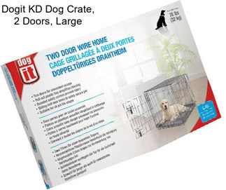 Dogit KD Dog Crate, 2 Doors, Large