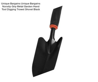 Unique Bargains Unique Bargains Nonslip Grip Metal Garden Hand Tool Digging Trowel Shovel Black