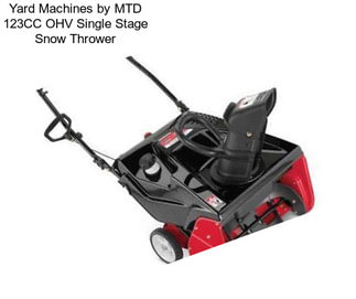 Yard Machines by MTD 123CC OHV Single Stage Snow Thrower