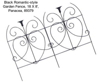 Black Romantic-style Garden Fence, 18\