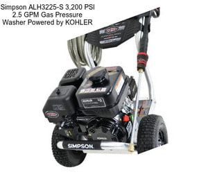 Simpson ALH3225-S 3,200 PSI 2.5 GPM Gas Pressure Washer Powered by KOHLER