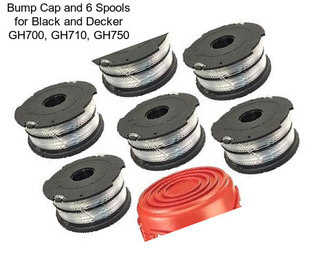 Bump Cap and 6 Spools for Black and Decker GH700, GH710, GH750