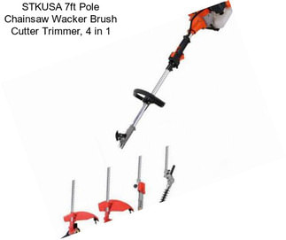 STKUSA 7ft Pole Chainsaw Wacker Brush Cutter Trimmer, 4 in 1