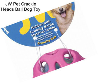 JW Pet Crackle Heads Ball Dog Toy