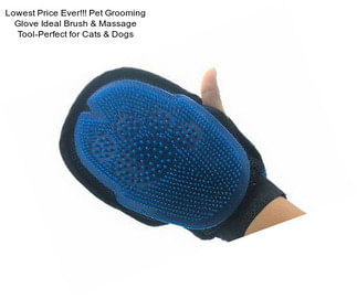 Lowest Price Ever!!! Pet Grooming Glove Ideal Brush & Massage Tool-Perfect for Cats & Dogs