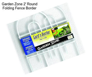 Garden Zone 2\' Round Folding Fence Border