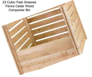 23 Cubic Feet Greenes Fence Cedar Wood Composter Bin