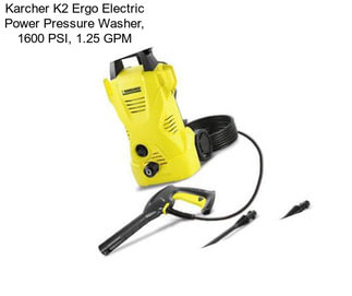 Karcher K2 Ergo Electric Power Pressure Washer, 1600 PSI, 1.25 GPM