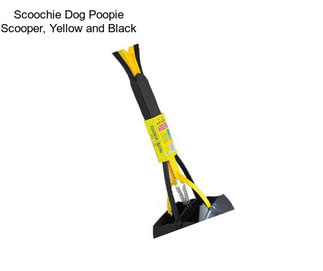 Scoochie Dog Poopie Scooper, Yellow and Black