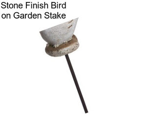 Stone Finish Bird on Garden Stake