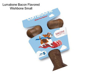 Lumabone Bacon Flavored Wishbone Small