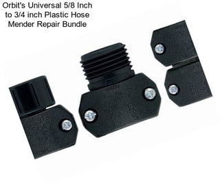 Orbit\'s Universal 5/8 Inch to 3/4 inch Plastic Hose Mender Repair Bundle