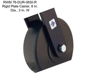 RWM 76-DUR-0830-R Rigid Plate Caster, 8 In. Dia., 3 In. W