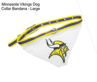 Minnesota Vikings Dog Collar Bandana - Large