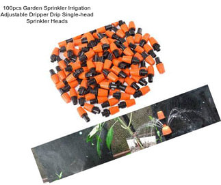 100pcs Garden Sprinkler Irrigation Adjustable Dripper Drip Single-head Sprinkler Heads