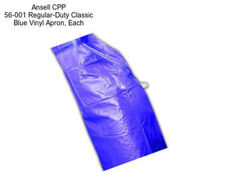 Ansell CPP 56-001 Regular-Duty Classic Blue Vinyl Apron, Each