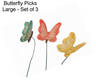 Butterfly Picks Large - Set of 3
