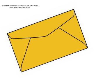 #9 Regular Envelopes, 3-7/8\
