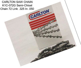 CARLTON SAW CHAIN K1C-072G Semi-Chisel Chain 72 Link .325 In .050