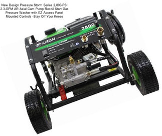 New Design Pressure Storm Series 2,800-PSI 2.3-GPM AR Axial Cam Pump Recoil Start Gas Pressure Washer with EZ Access Panel Mounted Controls -Stay Off Your Knees