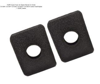 HQRP 2-pack Foam Air Cleaner Element for Honda GX120K1 GX120T1 GX120U1 GX120UT1 GX120UT2 series Small Engines + HQRP Coaster