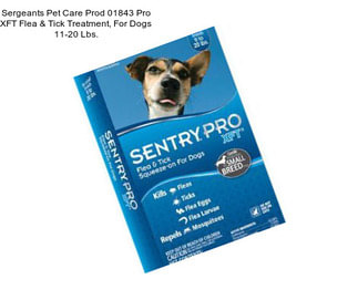 Sergeants Pet Care Prod 01843 Pro XFT Flea & Tick Treatment, For Dogs 11-20 Lbs.