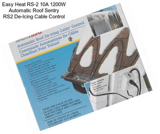 Easy Heat RS-2 10A 1200W Automatic Roof Sentry RS2 De-Icing Cable Control