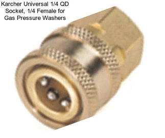 Karcher Universal 1/4 QD Socket, 1/4 Female for Gas Pressure Washers