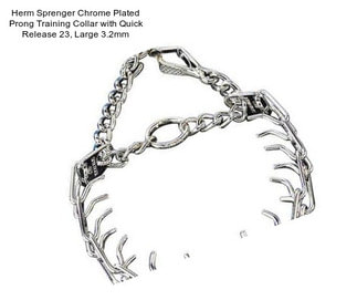 Herm Sprenger Chrome Plated Prong Training Collar with Quick Release 23\