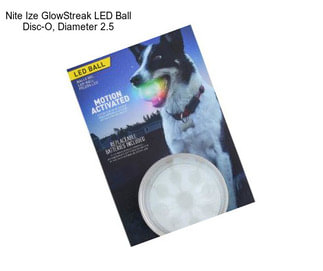 Nite Ize GlowStreak LED Ball Disc-O, Diameter 2.5\