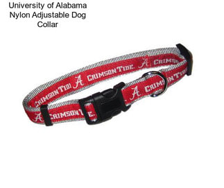 University of Alabama Nylon Adjustable Dog Collar